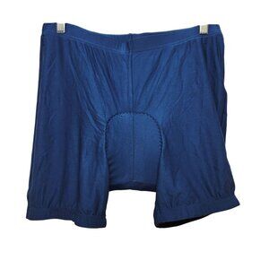 Mens Size XXL Blue Padded Cycling Shorts Breathable & Comfortable